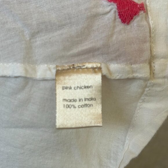 Pink Chicken Embroidered Marabelle Top - 12m - Picture 3 of 7